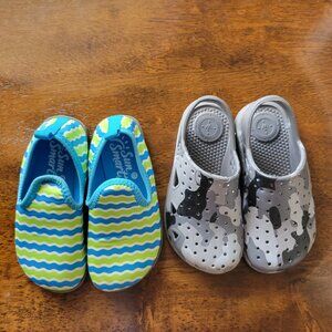 EUC Toddler Boy's Water Shoes by Sunsmart and Totes 2 pair